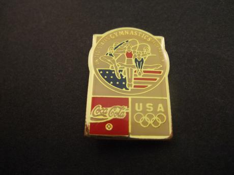 Olympische Spelen Seoel 1988 USA gymnastics team sponsor Coca Cola